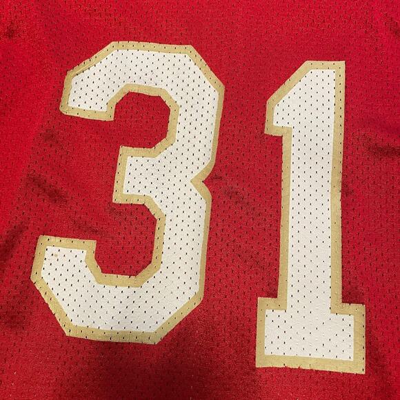 Vintage Jack Frost # 31 Football Jersey Mens Medium Rawlings Red - Picture 3 of 16